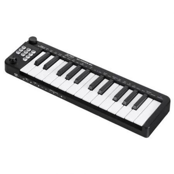 Alpha 25-Key MIDI Keyboard Controller Portable USB Laptop Black