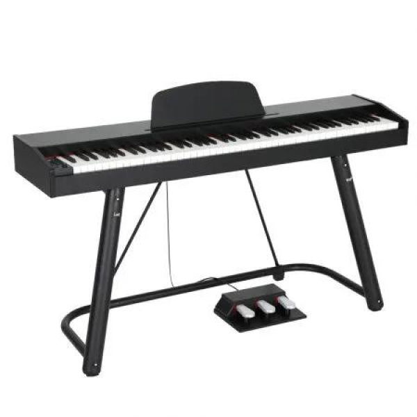 Alpha 88 Keys Electronic Piano Keyboard Digital Electric w/ Stand Semi-Weighted