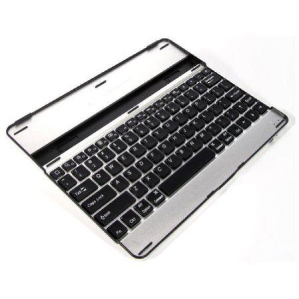 Aluminium Bluetooth Wireless Metal Keyboard Stand Case For IPad 2 3 4 - Black