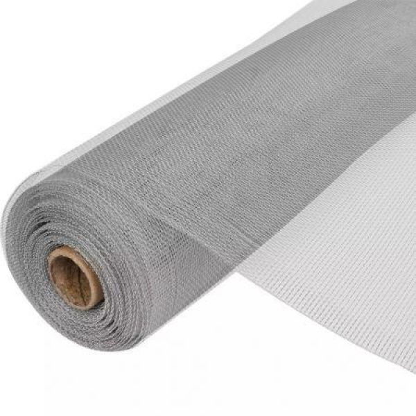 Aluminum Mesh Roll Insect Screen Door / Window 100 X 1000 Cm Silver