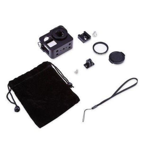 Aluminum Alloy Protective Frame Housing Case With Filter Lens For SJ400