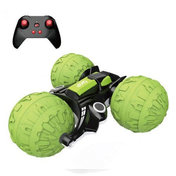 Amphibious 360 Rotation 180 Flip RC Car All-Terrain Water & Land Toy 2.4 GHz Remote Control Car For Kids 6-12 Years (Green)