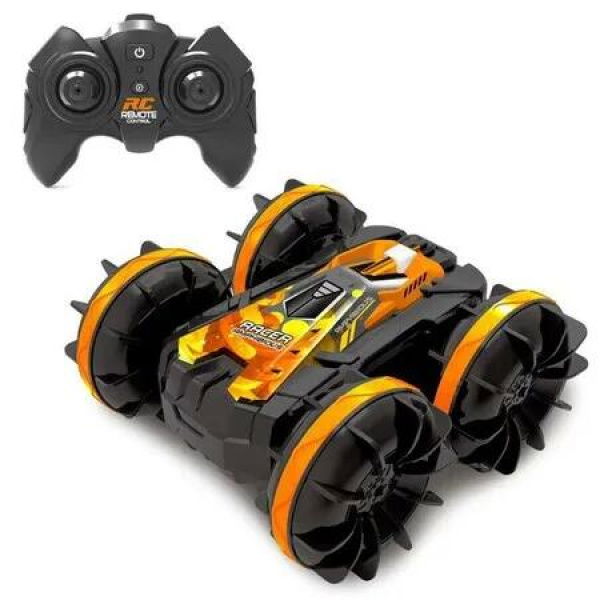 Amphibious Remote Control Vehicles, 2.4GHz Remote Control Car, 4WD Off-Road Water Beach Pool Toys Car (Orange)