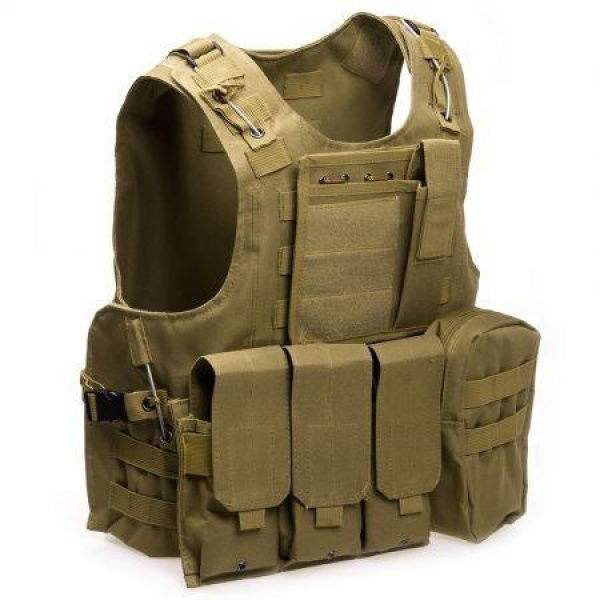 Amphibious Tactical Military Molle Waistcoat Combat Assault Plate Carrier Vest