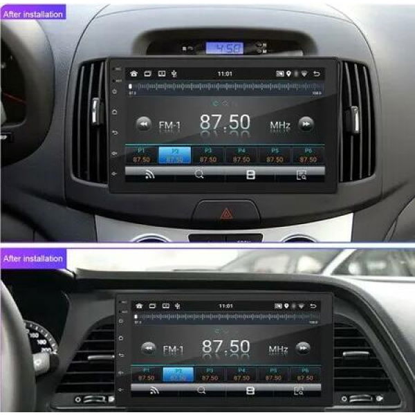 Android 11 Car Stereo with 7'-inchTouchscreen,FM Radio,GPS Navigation,FM Radio,Supports mulitple connectivity options Wi-Fi/AUX/U-Disk/Phone Link