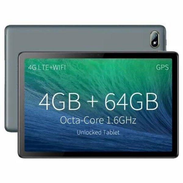 Android Tablet Tablet 10.1 Inch 4GB RAM 64GB ROM 128GB Expandable Octa-Core Processor 1280x800 IPS HD Touch Screen with WiFi GPS Bluetooth Dual Camera Sim Card Slot