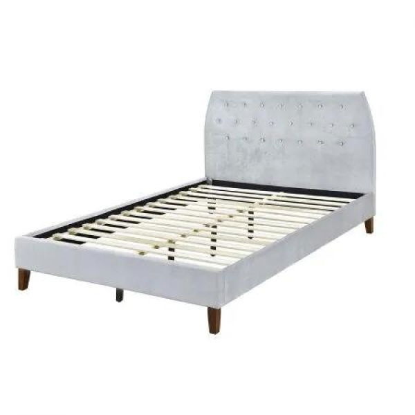 Angela Velvet Fabric Double Bed Frame