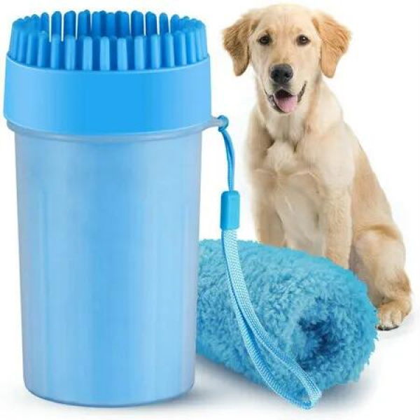 Anipaw Dog Paw Cleaner: Silicone Cup and Brush System for Cleaning Muddy Paws on Dogs and Cats