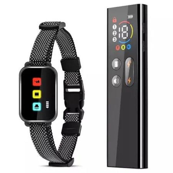 Anti Bark Electric Shock Dog Pet Training E-Collar with Remote Control Receiver,3 Training Modes