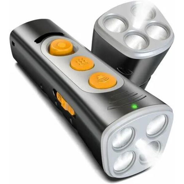 Anti Barking Device 4X Ultrasonic Emitters Dog Bark Deterrent Rechargeable Dog Barking Control with 50ft Range Dog Training Tool(Black)