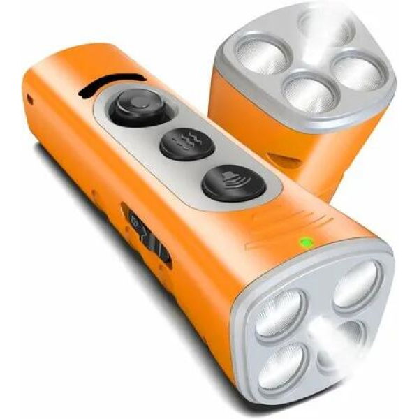 Anti Barking Device 4X Ultrasonic Emitters Dog Bark Deterrent Rechargeable Dog Barking Control with 50ft Range Dog Training Tool(Orange)