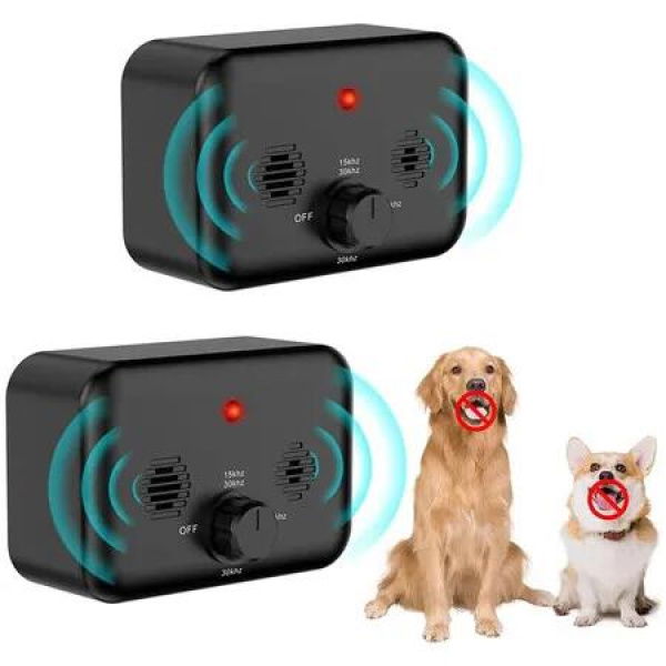 Anti Barking Device for Dogs, Rechargeable Dog Barking Silencer with 3 Modes Ultrasonic Barking Control Deterrent Devices Safe for Dogs 2 Pack