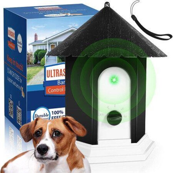Anti-Barking Device Dog Barking Control Devices - Up To 50 Ft Range Dog Training & Behavior Aids 2-in-1 Ultrasonic Dog Barking Deterrent Devices Outdoor Anti-Barking Device - Safe For Humans & Dogs
