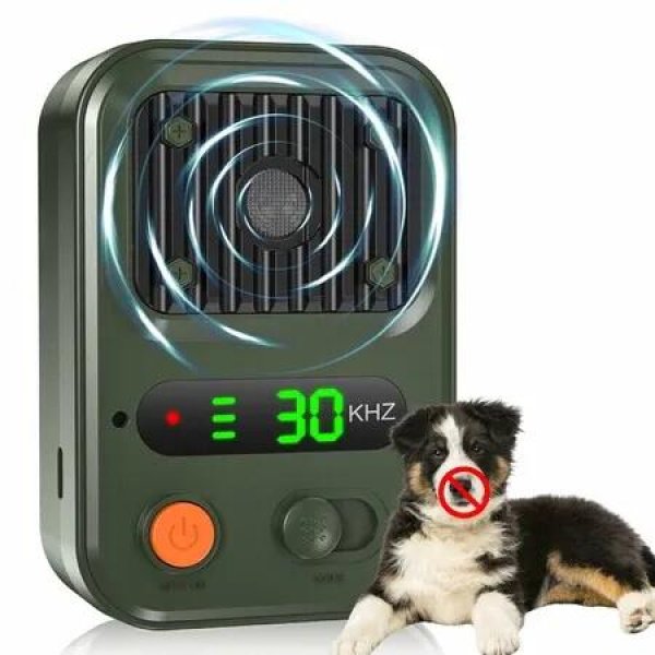 Anti Barking Devices,Auto Dog Bark Deterrent Devices with 3 Levels,Rechargeable Dog Silencer Sonic Barking Deterrent,Barking Box Barking Control Devices Indoor/Outdoor Safe for Dog & People