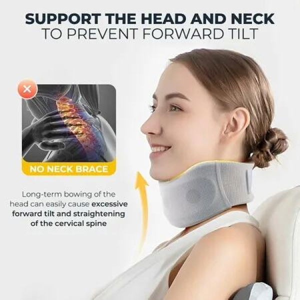 Anti-Snoring Neck Support for Sleep Pressure Relief - Maintains Stable Alignment for 45-52 CM Neck