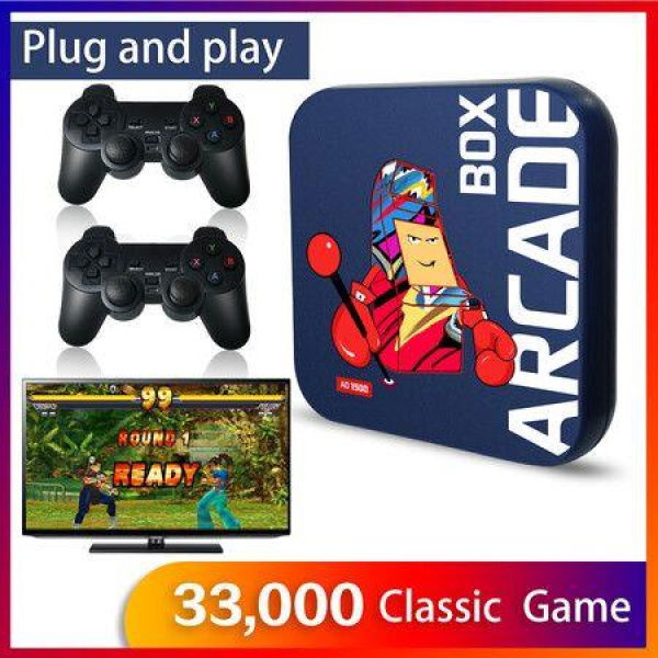 Arcade Box Retro Game Console For PS1/PSP/N64 Built-in 50 Emulator Video Game Console TV Box Classic Game Box With Controller.