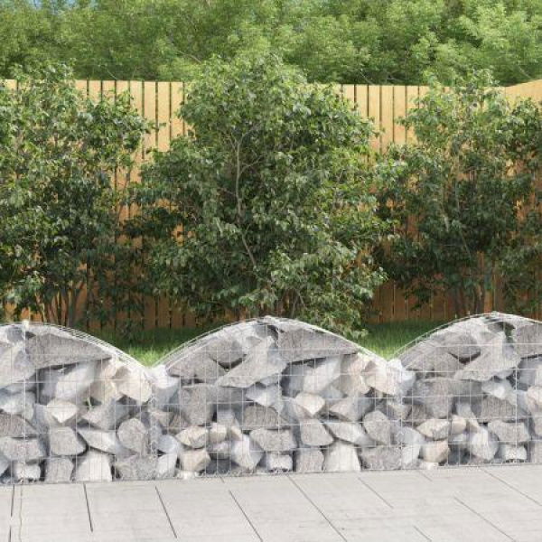 Arched Gabion Basket 100x30x40/60 Cm Galvanized Iron