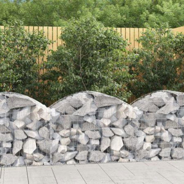 Arched Gabion Basket 100x50x60/80 Cm Galvanized Iron