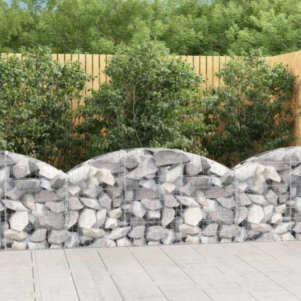 Arched Gabion Basket 150x30x60/80 Cm Galvanized Iron