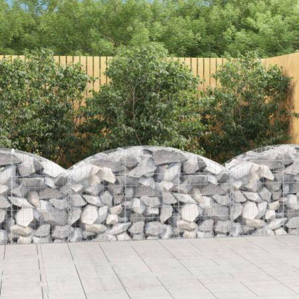 Arched Gabion Basket 150x50x60/80 Cm Galvanized Iron