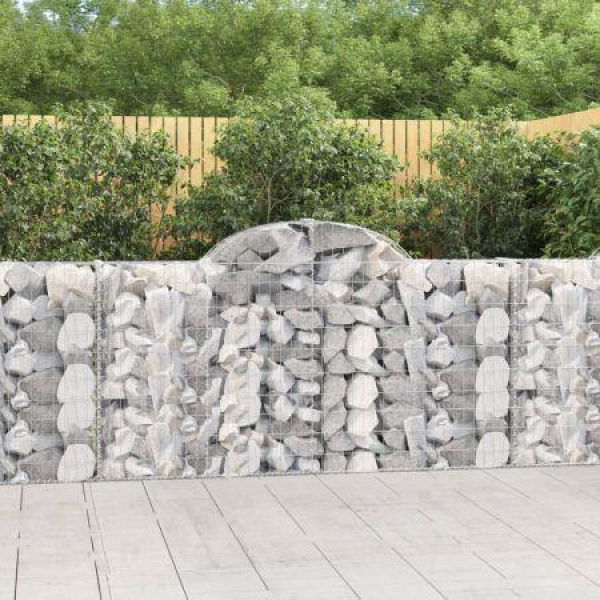 Arched Gabion Basket 200x30x100/120 Cm Galvanized Iron