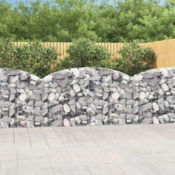 Arched Gabion Basket 200x30x100/120 Cm Galvanized Iron