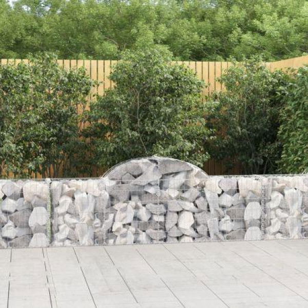 Arched Gabion Basket 200x30x60/80 Cm Galvanized Iron