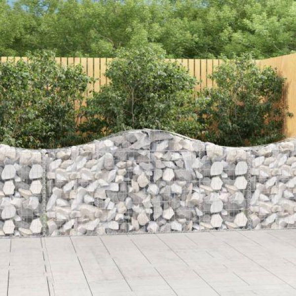 Arched Gabion Basket 200x30x80/100 Cm Galvanized Iron