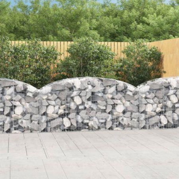 Arched Gabion Basket 200x50x80/100 Cm Galvanized Iron