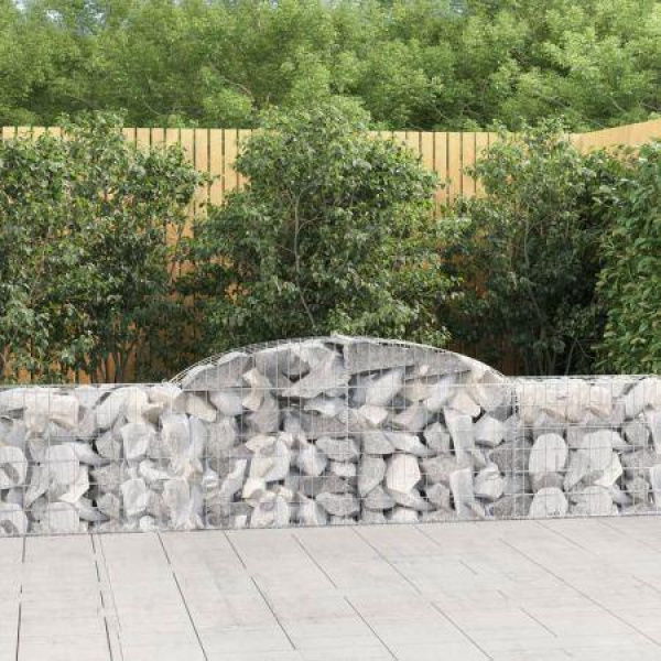 Arched Gabion Basket 300x30x60/80 Cm Galvanized Iron