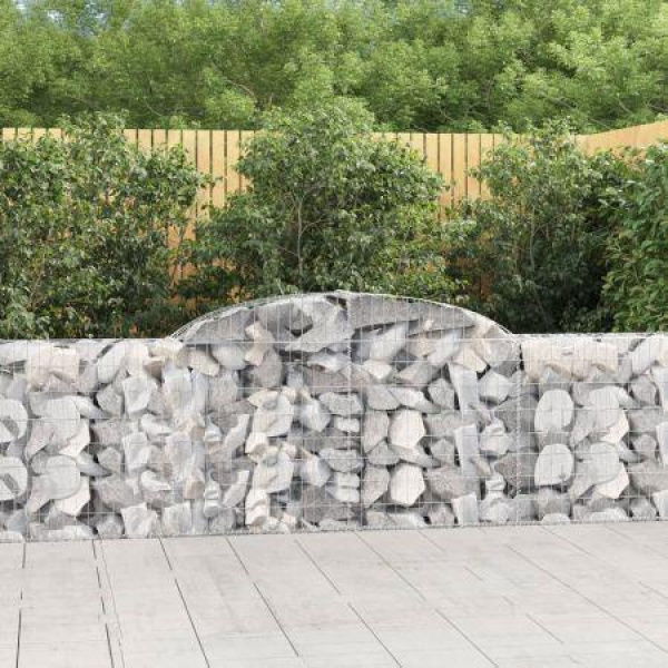 Arched Gabion Basket 300x30x80/100 Cm Galvanized Iron