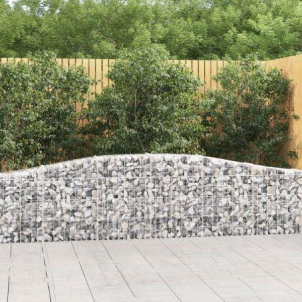 Arched Gabion Basket 400x30x60/80 Cm Galvanized Iron