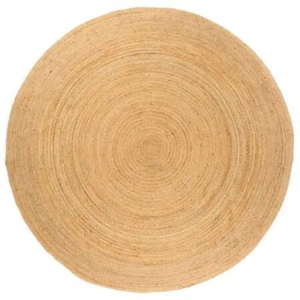 Area Rug Braided Jute 210 cm Round