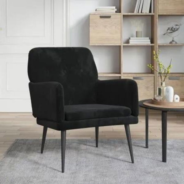 Armchair Black 62x79x79 cm Velvet