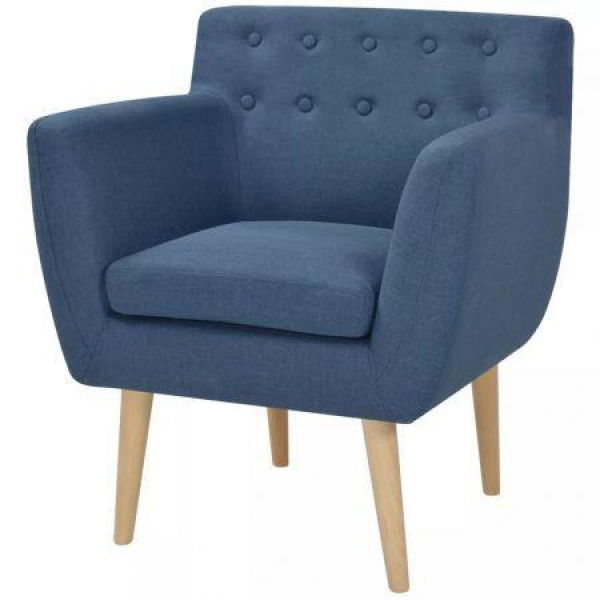 Armchair Fabric 67x59x77 Cm Blue