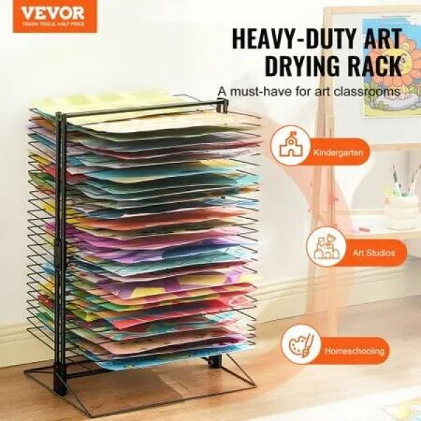 Art Drying Rack 50 Removable Shelves Painting Drying Rack for Classroom