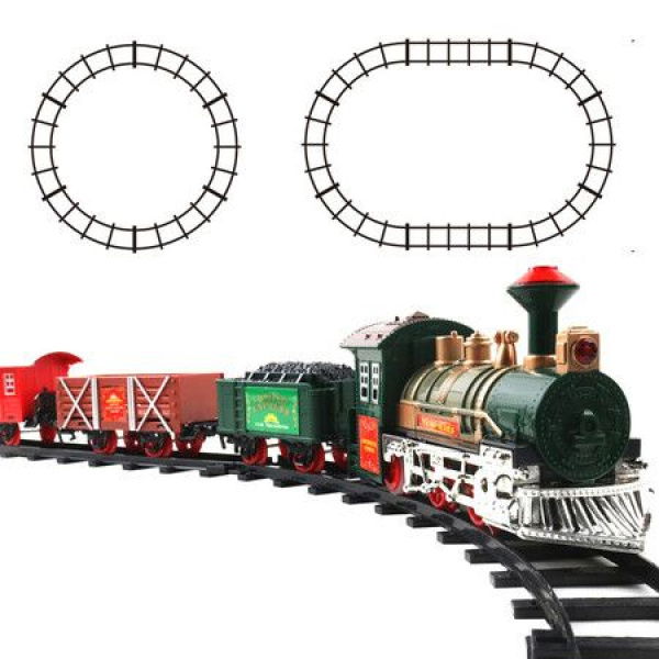 ArtCreativity Deluxe Train Set For Kids - Battery Operated Toy With 4 Cars And Tracks- Great Gift Idea For Boys And Girls