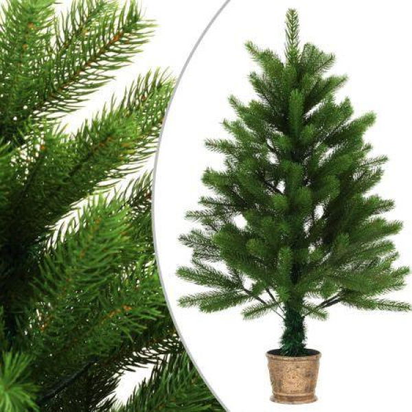 Artificial Christmas Tree Lifelike Needles 90 Cm Green