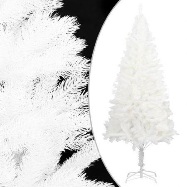 Artificial Christmas Tree Lifelike Needles White 120 Cm