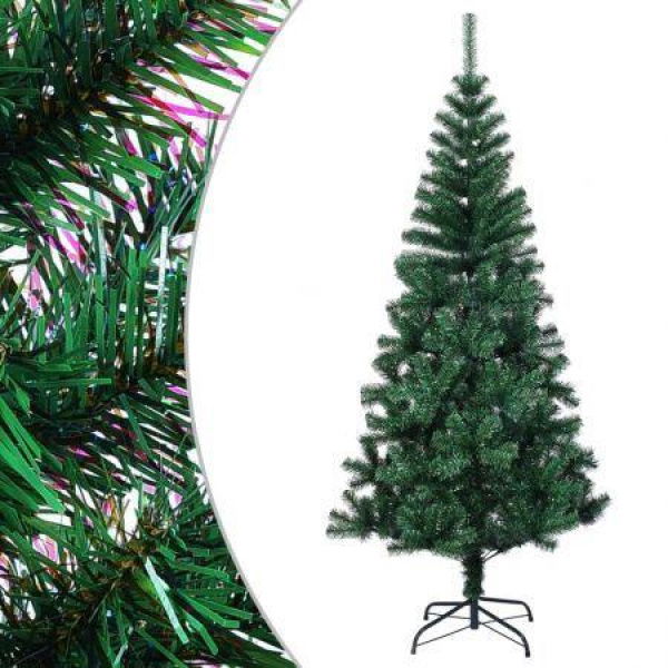 Artificial Christmas Tree With Iridescent Tips Green 150 Cm PVC