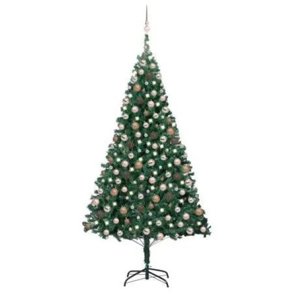 Artificial Christmas Tree with LEDs&Ball Set Green 240 cm