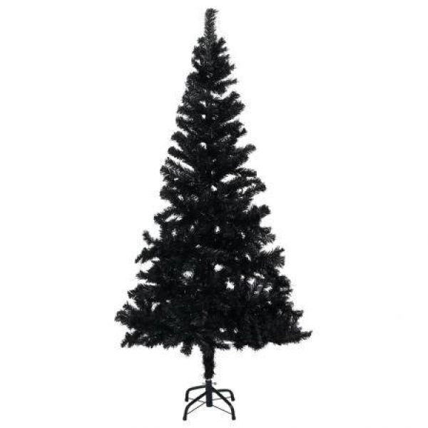 Artificial Christmas Tree with Stand Black 150 cm PVC