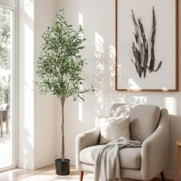 Artiss 180cm Artificial Olive Tree Faux Trees Indoor Decor Artificial Plants Lifelike Plant 1.8M
