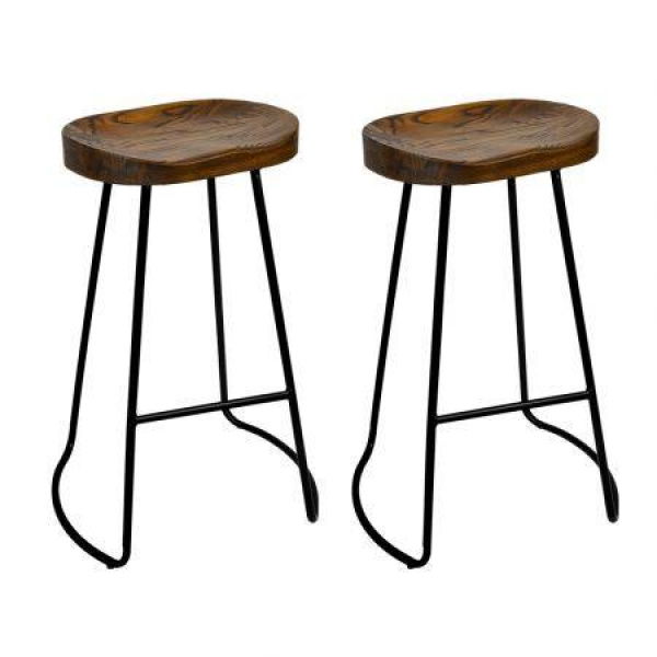 Artiss 2x Bar Stools Tractor Seat 65cm