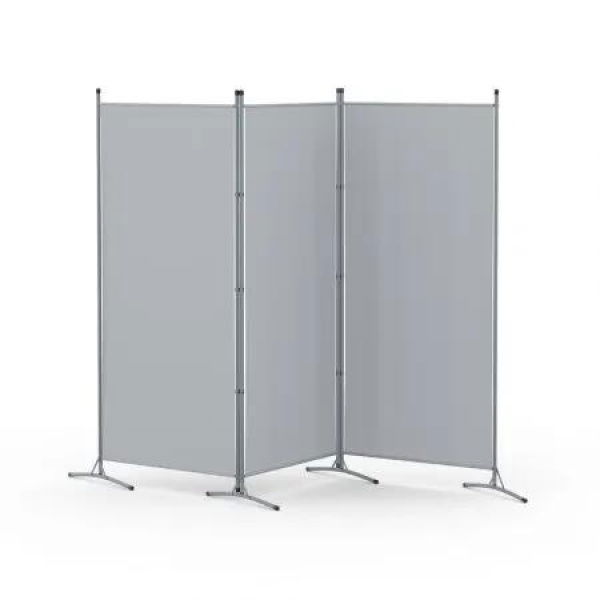 Artiss 3 Panel Room Divider Screen 260x180cm Fabric Grey