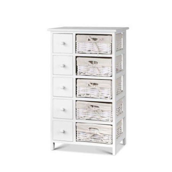 Artiss 5 Chest of Drawers with 5 Baskets - MAY