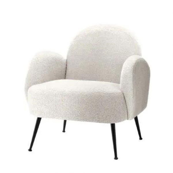 Artiss Armchair Boucle White Hanes