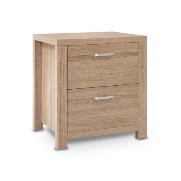 Artiss Bedside Table 2 Drawers - MAXI Pine