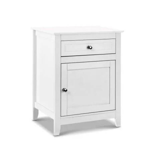 Artiss Bedside Tables Side Table Drawers Nightstand White