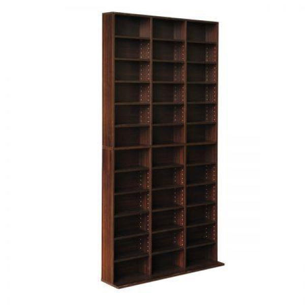 Artiss Bookshelf CD Storage Rack - BERT Brown